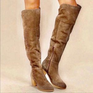 Coconuts Matisse Muse Suede Over The Knee Boots